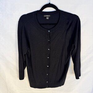 Halogen Black Buttoned Cardigan